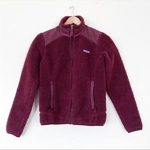 Patagonia Retro X Full Zip Fleece Jacket Burgundy